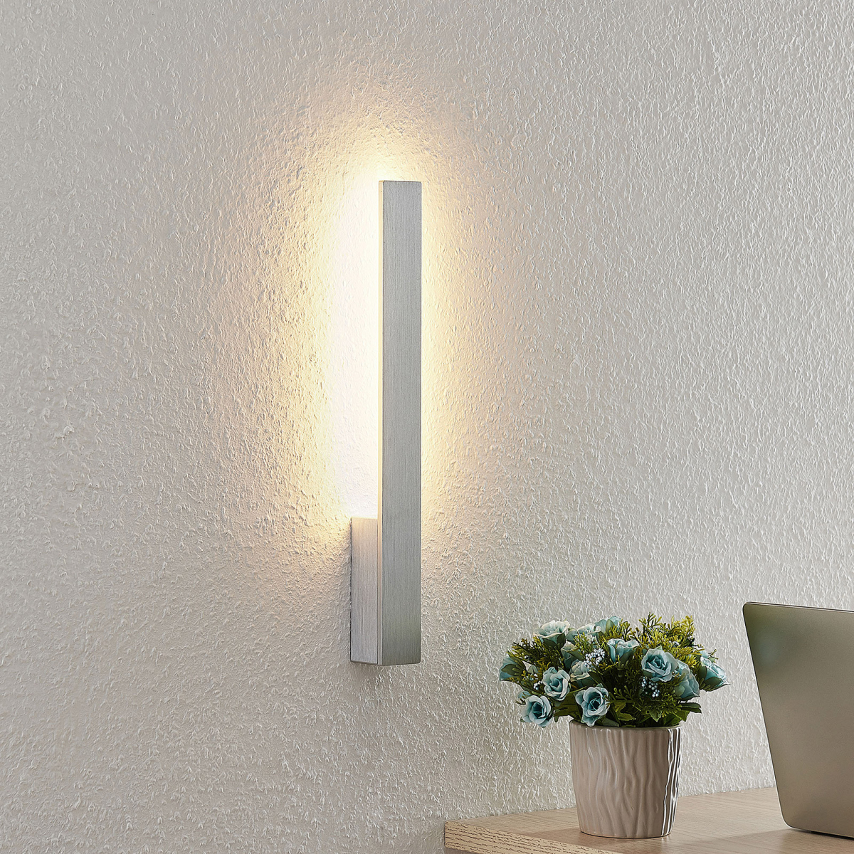Arcchio Arrchio LED wandlamp Thiago geborsteld alu