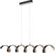 ECO-Light LED hanglamp Helix, zwart-goud, 125 cm