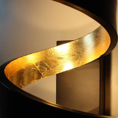 ECO-Light LED vloerlamp Helix in zwart-goud