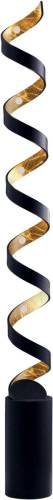 ECO-Light LED vloerlamp Helix in zwart-goud