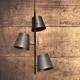 ECO-Light Hanglamp Colt, 3-lamps, vorst-grijs