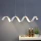 ECO-Light LED hanglamp Helix, wit-zilver, lengte 80 cm