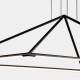 GROK Tubs LED hanglamp in mat-zwart 90x60 cm