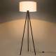 EULUNA Vloerlamp Corralee in zwart en wit