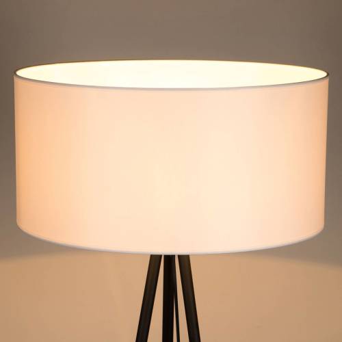 EULUNA Vloerlamp Corralee in zwart en wit
