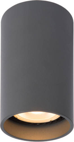 Lucide LED plafondlamp Delto dim to warm, rond, grijs