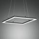 Fabas Luce LED hanglamp Bard 42x42 cm, antraciet