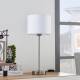 Lindby Witte tafellamp Annatina met stoffen kap