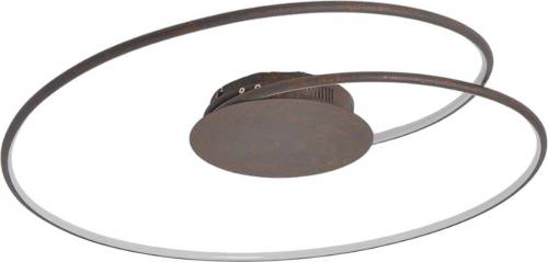 Lindby Mooie led plafondlamp Joline in roestbruin