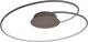 Lindby Mooie led plafondlamp Joline in roestbruin