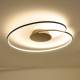 Lindby Mooie led plafondlamp Joline in roestbruin