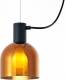 Lucande Serina hanglamp, 3-lamps glas koper