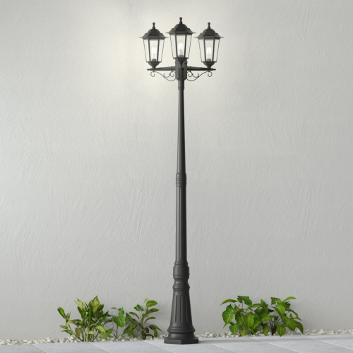 Lindby Mastlamp Nane in lantaarnvorm, drie lampjes
