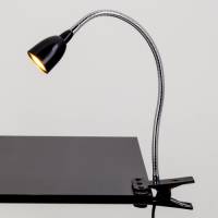 Lindby Rabea - LED-klemlamp in het zwart