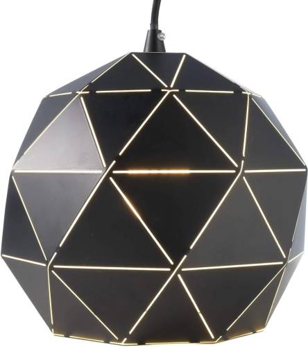 Deko-Light Hanglamp Asterope, Ø 25 cm rond, zwart