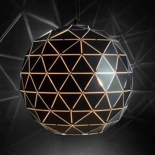 Deko-Light Hanglamp Asterope, Ø 50 cm rond, zwart