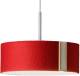 Domus LED hanglamp LARAfelt S, Ø 20 cm, rood/wolwit