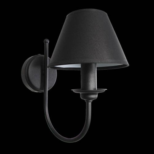 EULUNA Wandlamp Bona, 1-lamp, zwart