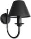 EULUNA Wandlamp Bona, 1-lamp, zwart
