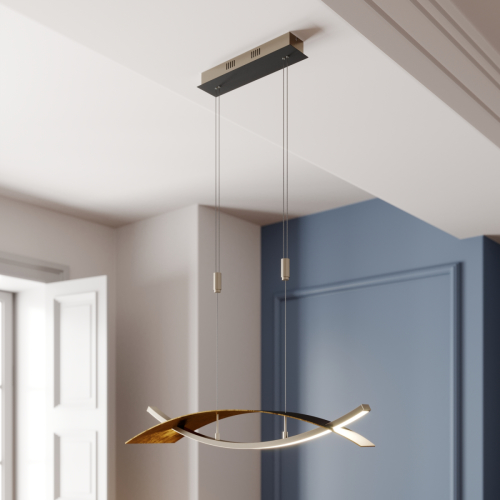 Lucande LED vloerlamp Marija in zwart