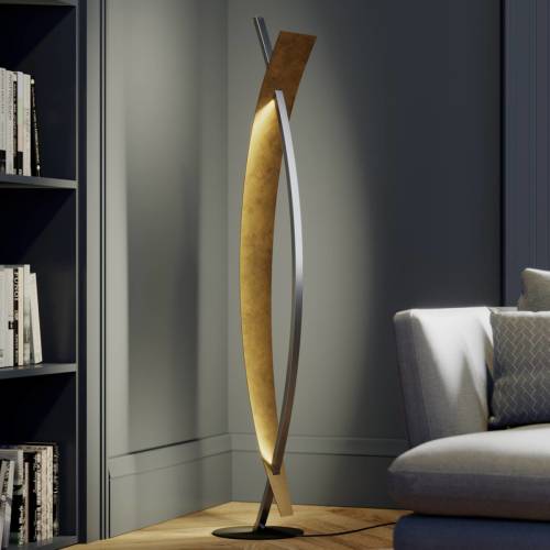 Lucande LED vloerlamp Marija in zwart