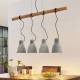 Lindby Grima hanglamp van beton, 4-lamps