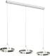 Lucande LED hanglamp Lyani, 3 ringen naast elkaar