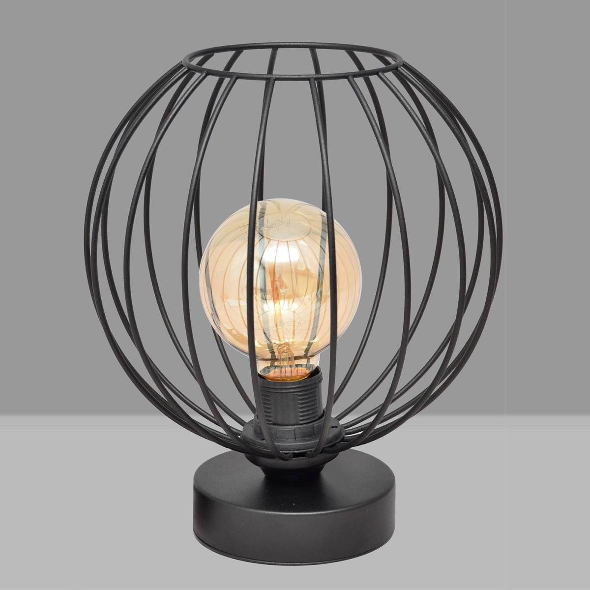 EULUNA Tafellamp Cumera met kooikap, Ø 24 cm