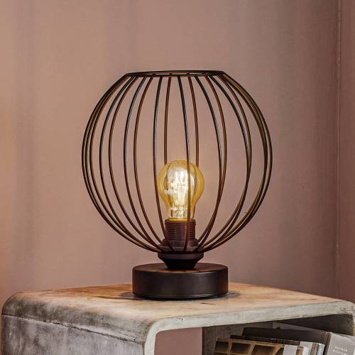 EULUNA Tafellamp Cumera met kooikap, Ø 24 cm
