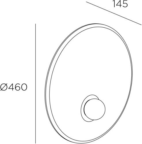 LEDS-C4 Trip wandlamp Ø 46cm zwart