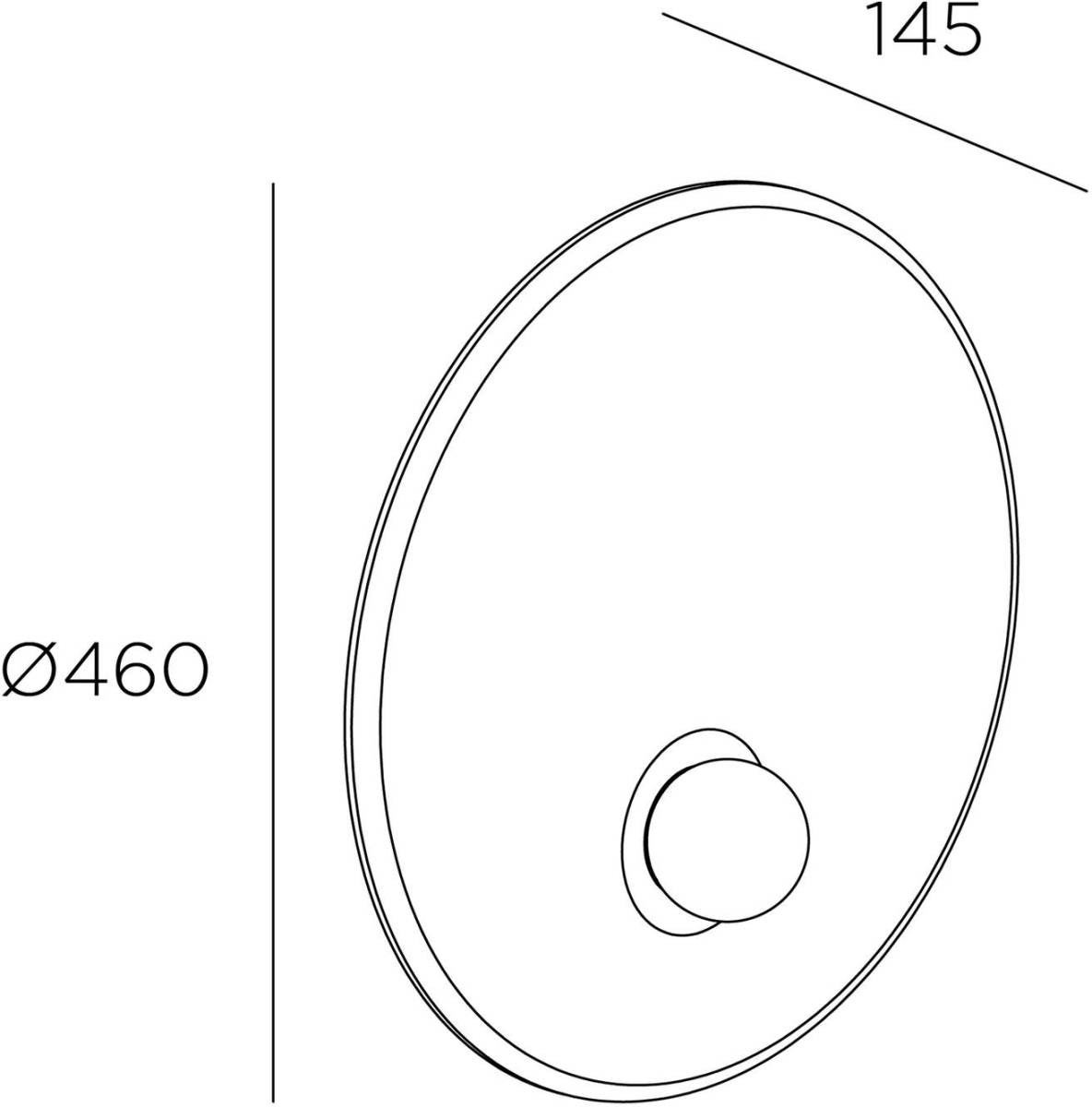 LEDS-C4 Trip wandlamp Ø 46cm zwart