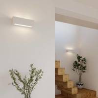 EULUNA Wandlamp Cube Line up/down van keramiek, wit