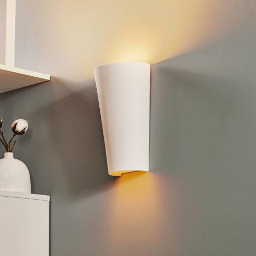 EULUNA Wandlamp Ice up and down van keramiek in wit