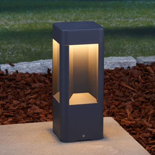 Lucande LED sokkellamp Annika van aluminium, 30 cm