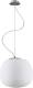 Lindby Glazen hanglamp Ginevra, rond, wit, 38 cm