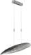 Fischer & Honsel LED hanglamp Colmar, lengte 140 cm, nikkel