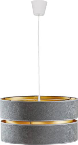 EULUNA Hanglamp Duo, grijs/goud, Ø40cm 1-lamp