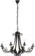 Lindby Scaleria kroonluchter, 8-lamps, bruin