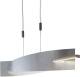 Lucande LED hanglamp Marija, verticaale afdekking, zilver