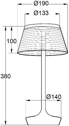 Aluminor La Petite Lampe LED tafellamp, wit