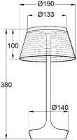 Aluminor La Petite Lampe LED tafellamp, wit