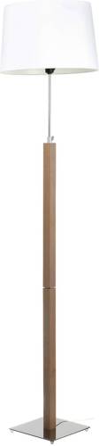 Aluminor Quatro Up vloerlamp eiken grijs/chroom