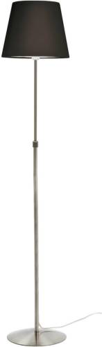 Aluminor Store vloerlamp, alu/zwart