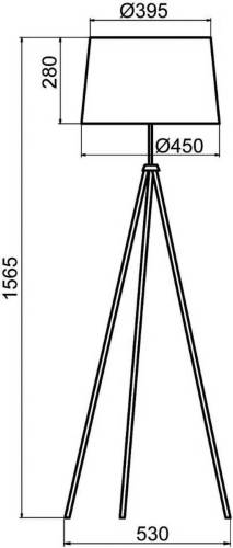 Aluminor Tropic vloerlamp zwart, kabel geel