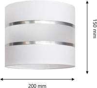 EULUNA Kap Helen, Ø 20 cm, E27, wit/zilver