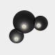LEDS-C4 Trip wandlamp 3-lamps zwart