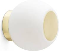 FARO BARCELONA LED wandlamp Moy in goud met glazen kap