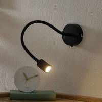 Ideallux Flexibele LED wandlamp Focus, zwart