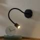Ideallux Flexibele LED wandlamp Focus, zwart