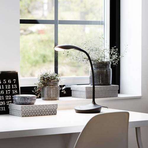 Markslöjd LED tafellamp Swan, zwart